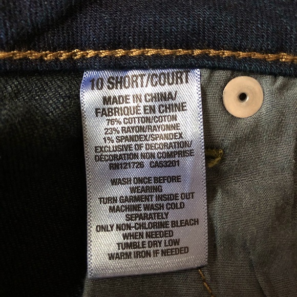 (Sz. 10 Short) Aéropostale Low Rise, Dark Wash Jeggings. - Picture 5 of 7